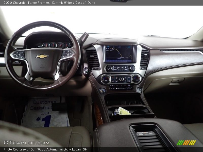 Summit White / Cocoa/­Dune 2020 Chevrolet Tahoe Premier