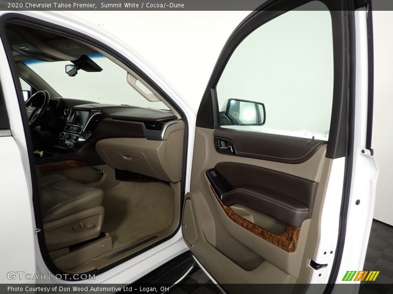 Summit White / Cocoa/­Dune 2020 Chevrolet Tahoe Premier
