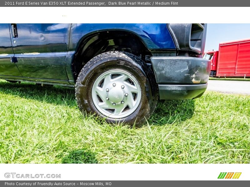 Dark Blue Pearl Metallic / Medium Flint 2011 Ford E Series Van E350 XLT Extended Passenger