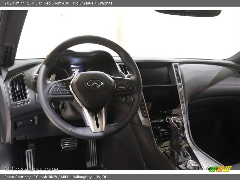 Dashboard of 2020 Q50 3.0t Red Sport 400