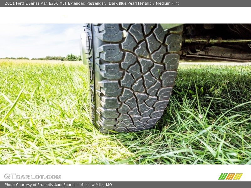 Dark Blue Pearl Metallic / Medium Flint 2011 Ford E Series Van E350 XLT Extended Passenger