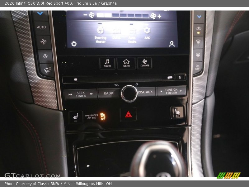 Controls of 2020 Q50 3.0t Red Sport 400