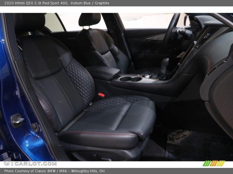 Front Seat of 2020 Q50 3.0t Red Sport 400