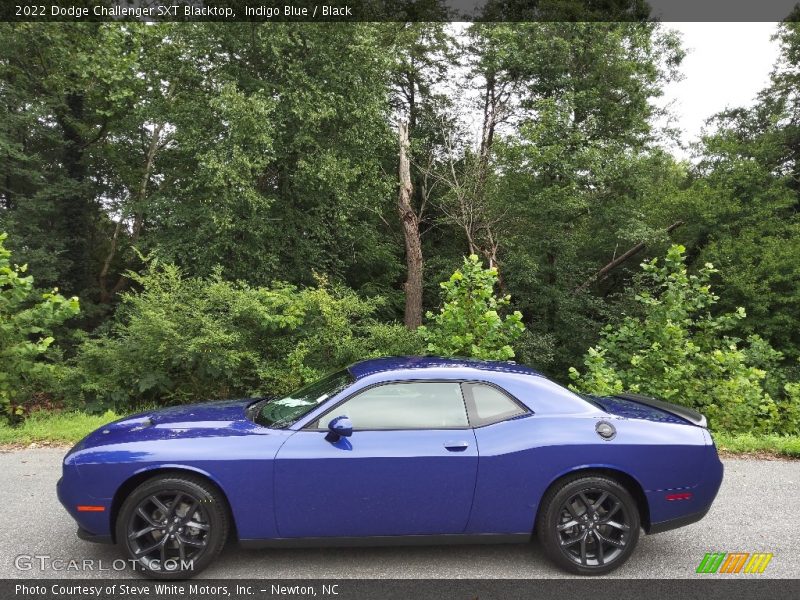 Indigo Blue / Black 2022 Dodge Challenger SXT Blacktop