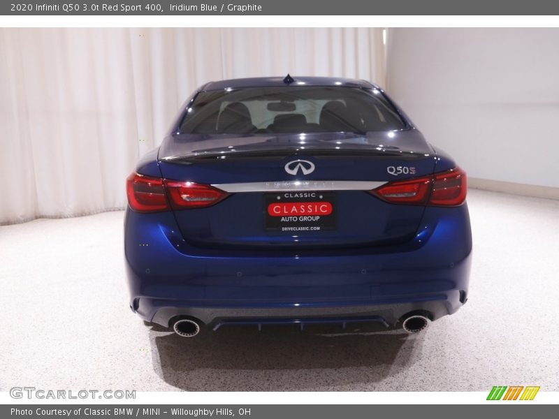 Iridium Blue / Graphite 2020 Infiniti Q50 3.0t Red Sport 400