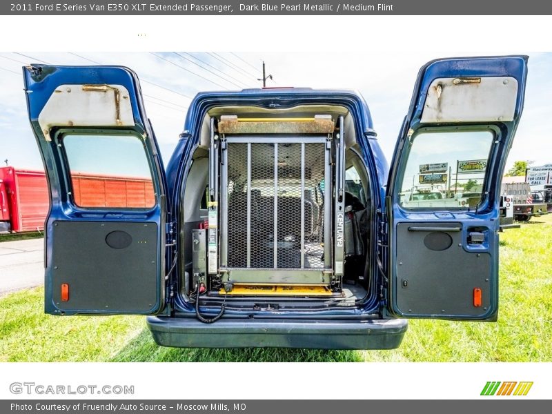 Dark Blue Pearl Metallic / Medium Flint 2011 Ford E Series Van E350 XLT Extended Passenger