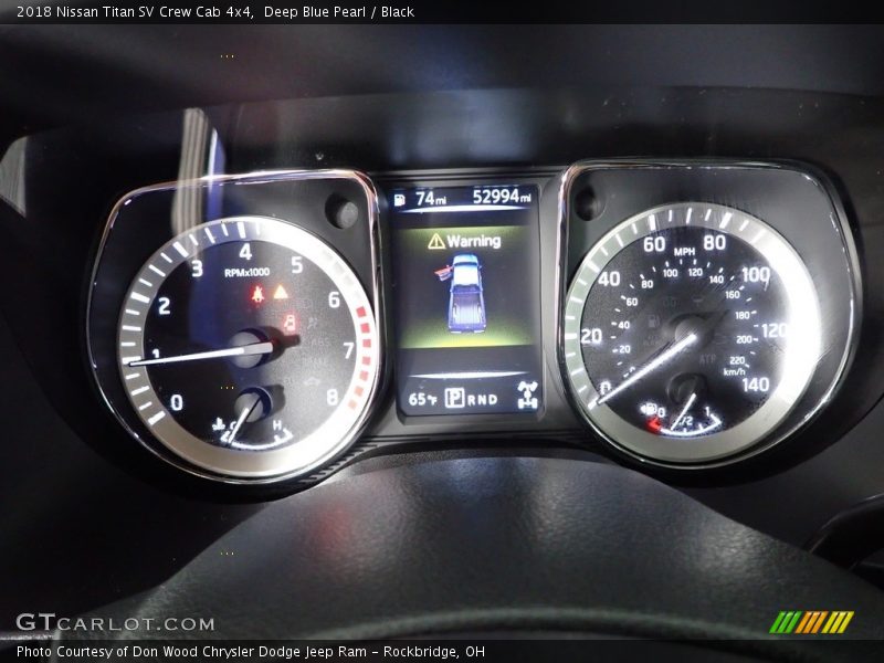 Deep Blue Pearl / Black 2018 Nissan Titan SV Crew Cab 4x4
