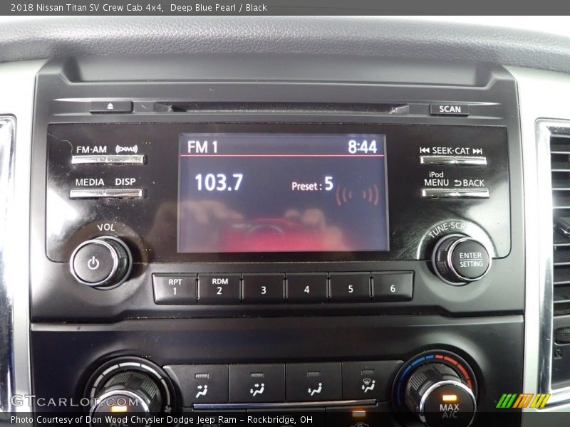 Deep Blue Pearl / Black 2018 Nissan Titan SV Crew Cab 4x4