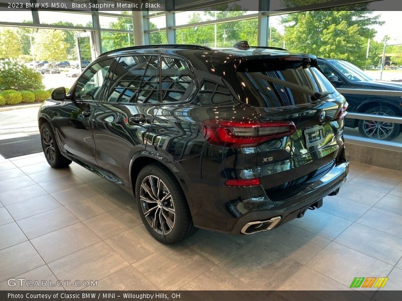 Black Sapphire Metallic / Black 2023 BMW X5 M50i