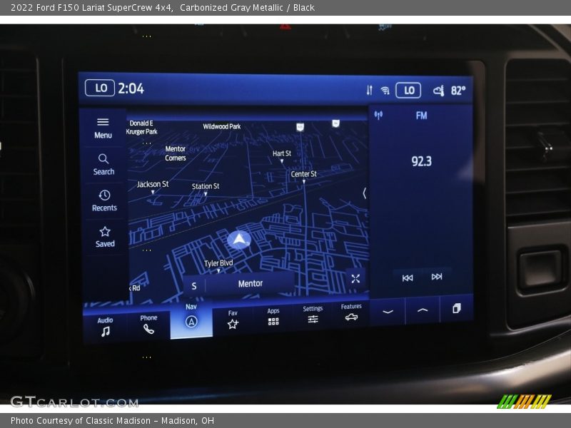 Navigation of 2022 F150 Lariat SuperCrew 4x4