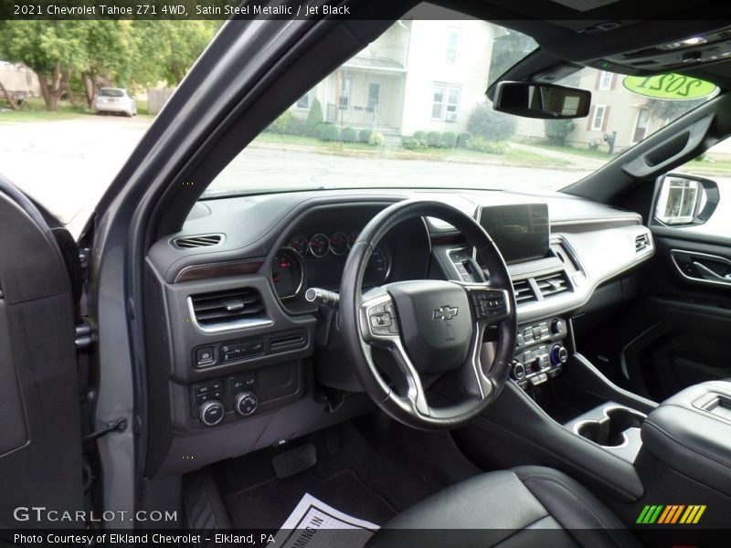 Satin Steel Metallic / Jet Black 2021 Chevrolet Tahoe Z71 4WD