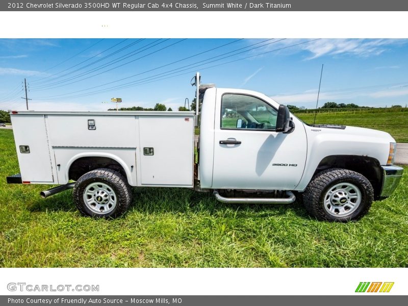  2012 Silverado 3500HD WT Regular Cab 4x4 Chassis Summit White