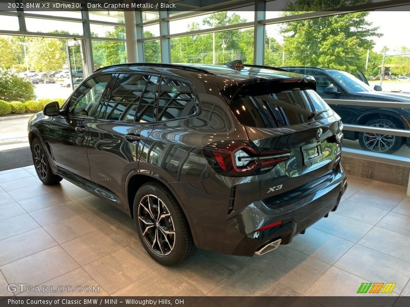 Dark Graphite Metallic / Black 2022 BMW X3 xDrive30i