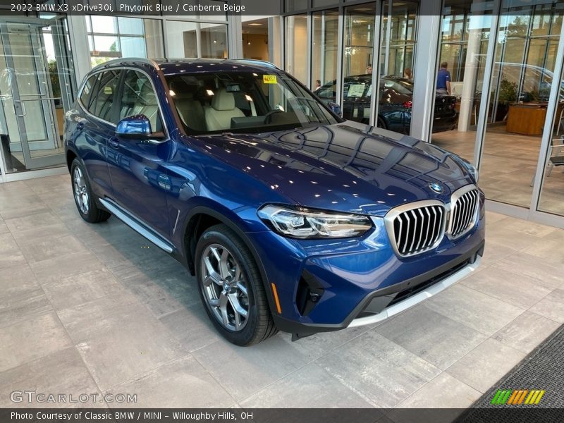 Phytonic Blue / Canberra Beige 2022 BMW X3 xDrive30i