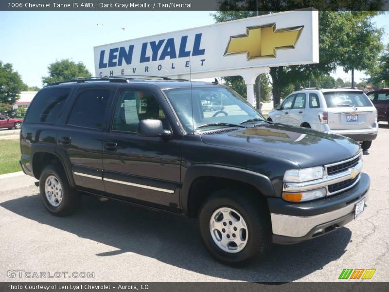 Dark Gray Metallic / Tan/Neutral 2006 Chevrolet Tahoe LS 4WD