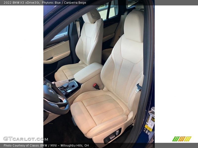 Phytonic Blue / Canberra Beige 2022 BMW X3 xDrive30i