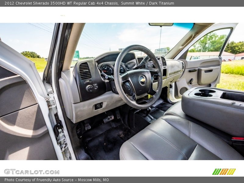  2012 Silverado 3500HD WT Regular Cab 4x4 Chassis Dark Titanium Interior