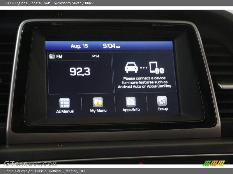 Symphony Silver / Black 2019 Hyundai Sonata Sport