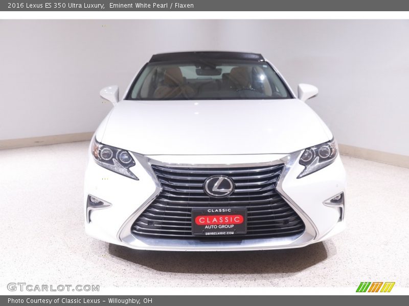 Eminent White Pearl / Flaxen 2016 Lexus ES 350 Ultra Luxury
