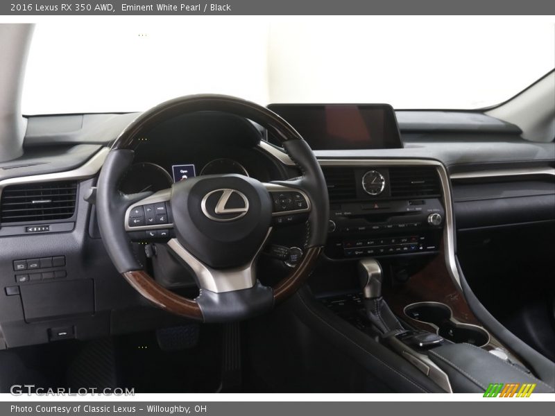 Eminent White Pearl / Black 2016 Lexus RX 350 AWD