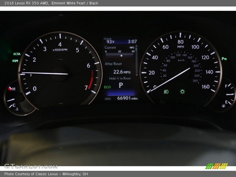  2016 RX 350 AWD 350 AWD Gauges