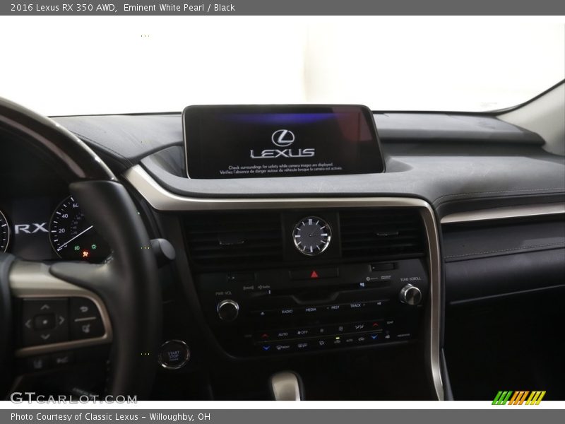 Eminent White Pearl / Black 2016 Lexus RX 350 AWD