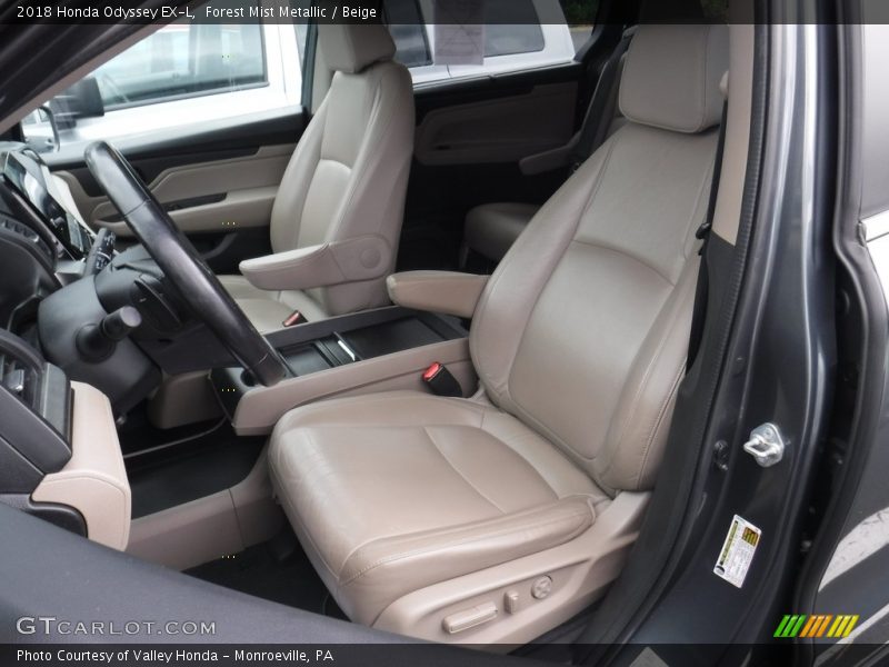 Forest Mist Metallic / Beige 2018 Honda Odyssey EX-L