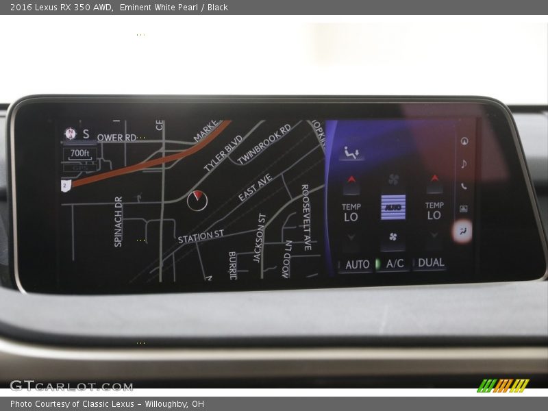 Navigation of 2016 RX 350 AWD