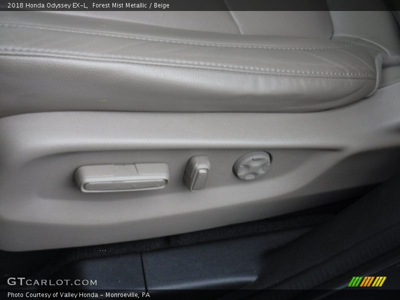 Forest Mist Metallic / Beige 2018 Honda Odyssey EX-L