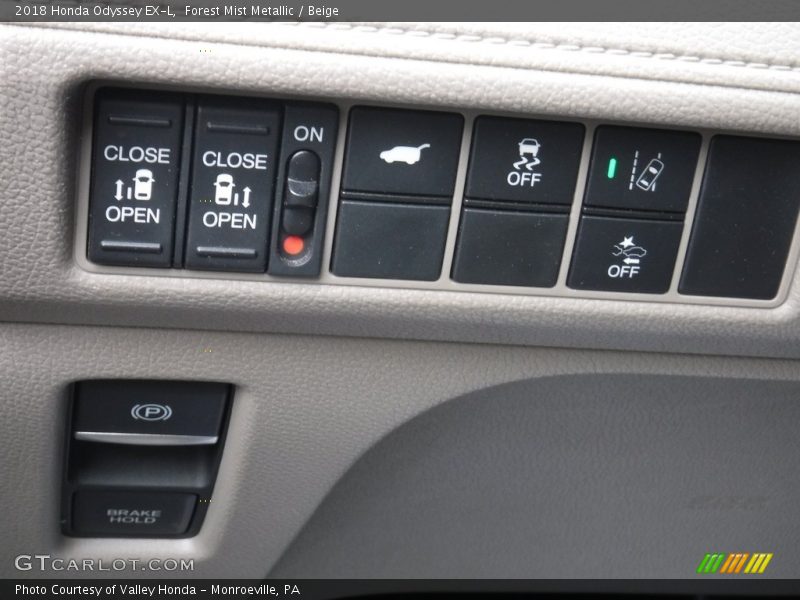 Forest Mist Metallic / Beige 2018 Honda Odyssey EX-L