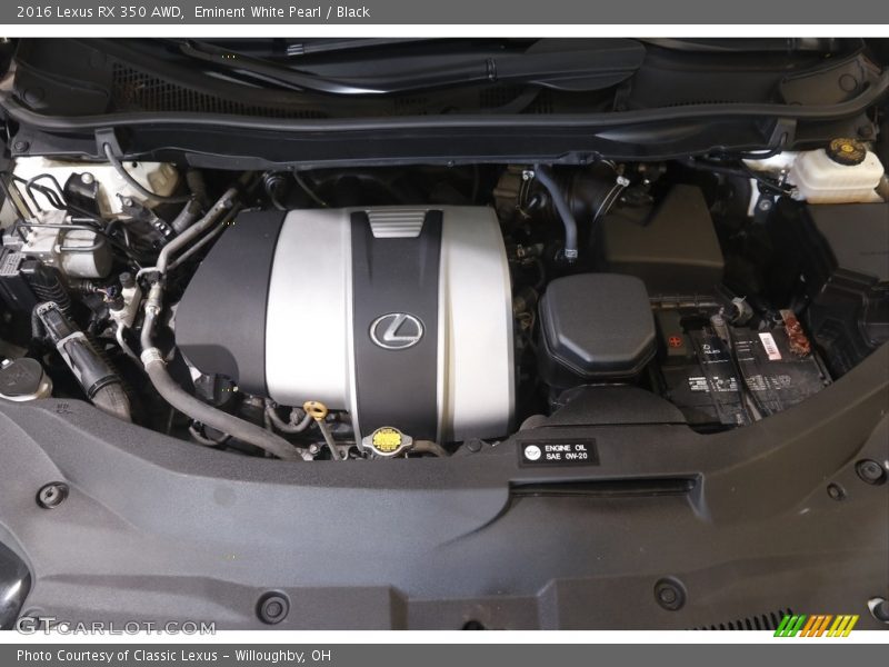 Eminent White Pearl / Black 2016 Lexus RX 350 AWD