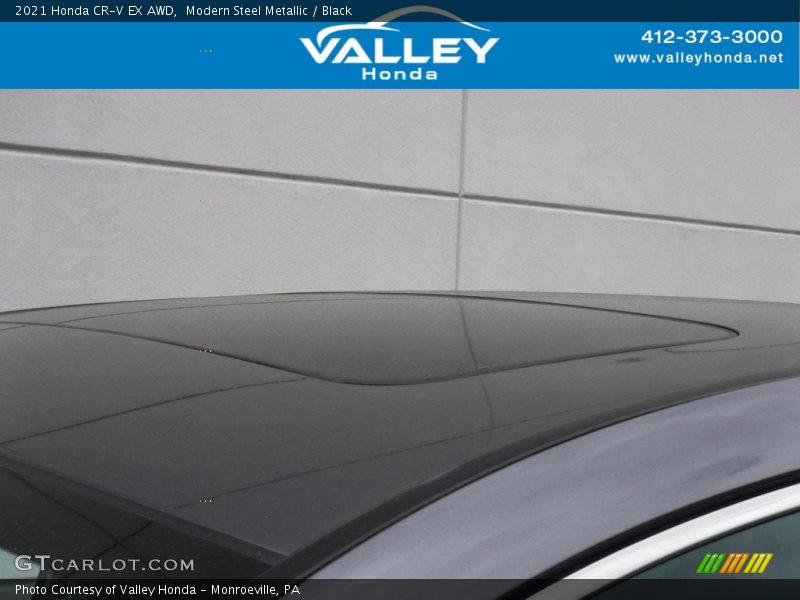 Modern Steel Metallic / Black 2021 Honda CR-V EX AWD