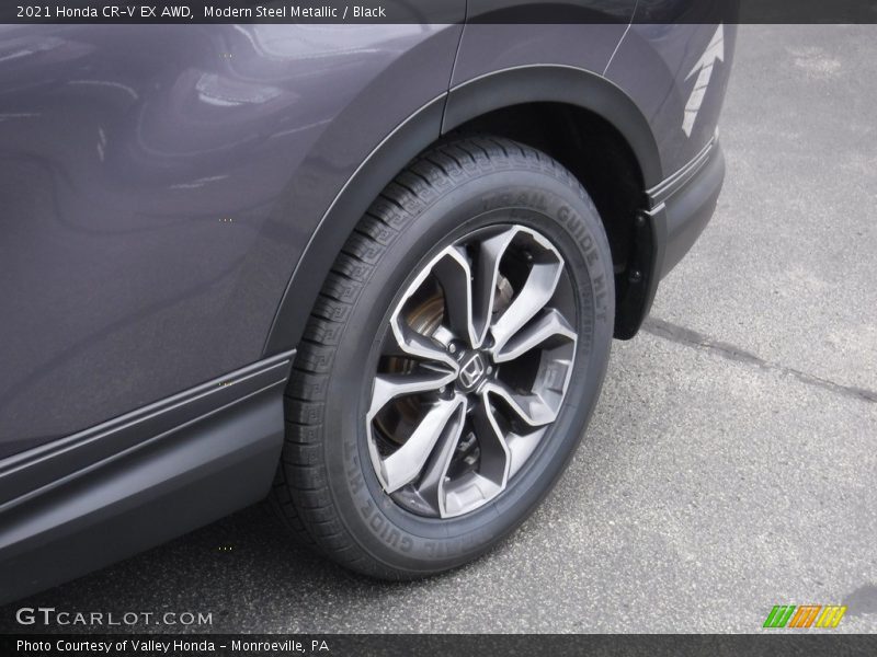 Modern Steel Metallic / Black 2021 Honda CR-V EX AWD