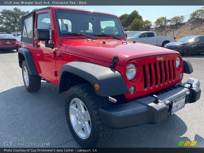 Firecracker Red / Black 2018 Jeep Wrangler Sport 4x4