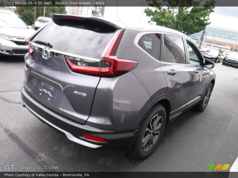 Modern Steel Metallic / Black 2021 Honda CR-V EX AWD