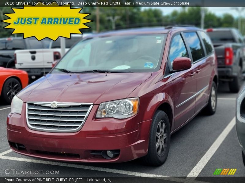 Deep Cherry Red Crystal Pearl / Medium Slate Gray/Light Shale 2010 Chrysler Town & Country Touring