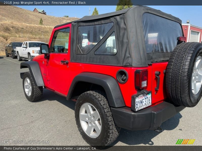Firecracker Red / Black 2018 Jeep Wrangler Sport 4x4