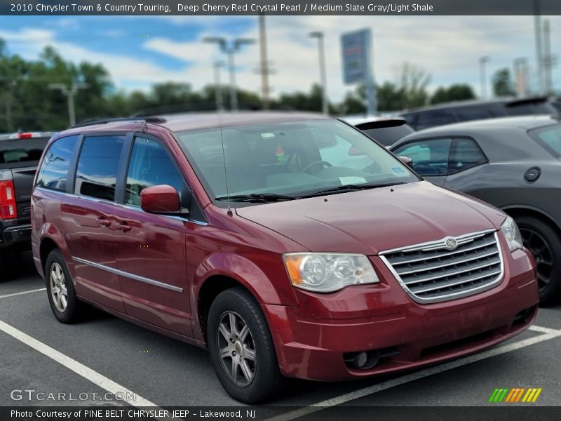 Deep Cherry Red Crystal Pearl / Medium Slate Gray/Light Shale 2010 Chrysler Town & Country Touring