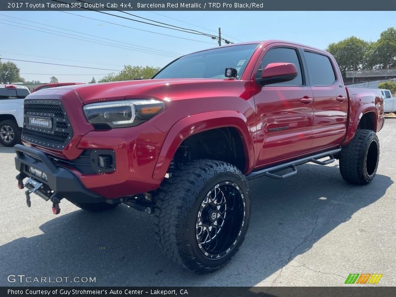 Barcelona Red Metallic / TRD Pro Black/Red 2017 Toyota Tacoma SR5 Double Cab 4x4