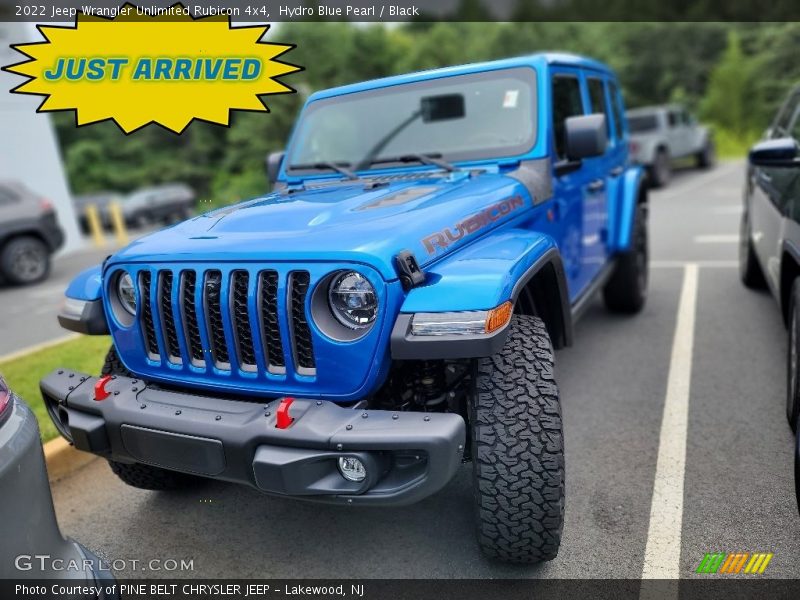 Hydro Blue Pearl / Black 2022 Jeep Wrangler Unlimited Rubicon 4x4