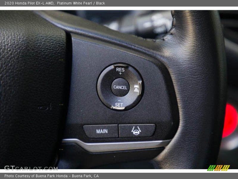 Platinum White Pearl / Black 2020 Honda Pilot EX-L AWD