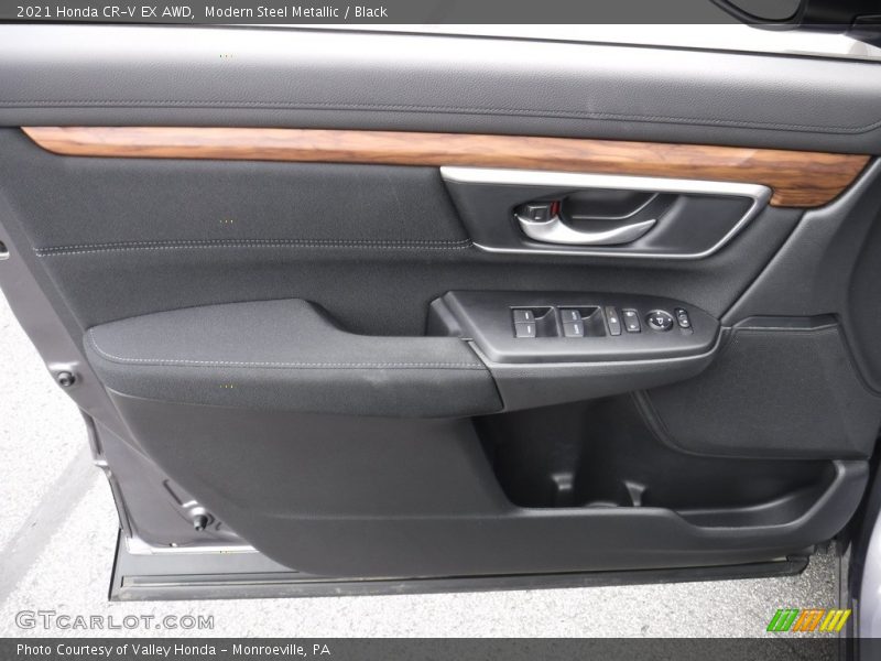 Modern Steel Metallic / Black 2021 Honda CR-V EX AWD
