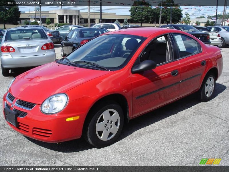 Flame Red / Taupe 2004 Dodge Neon SE