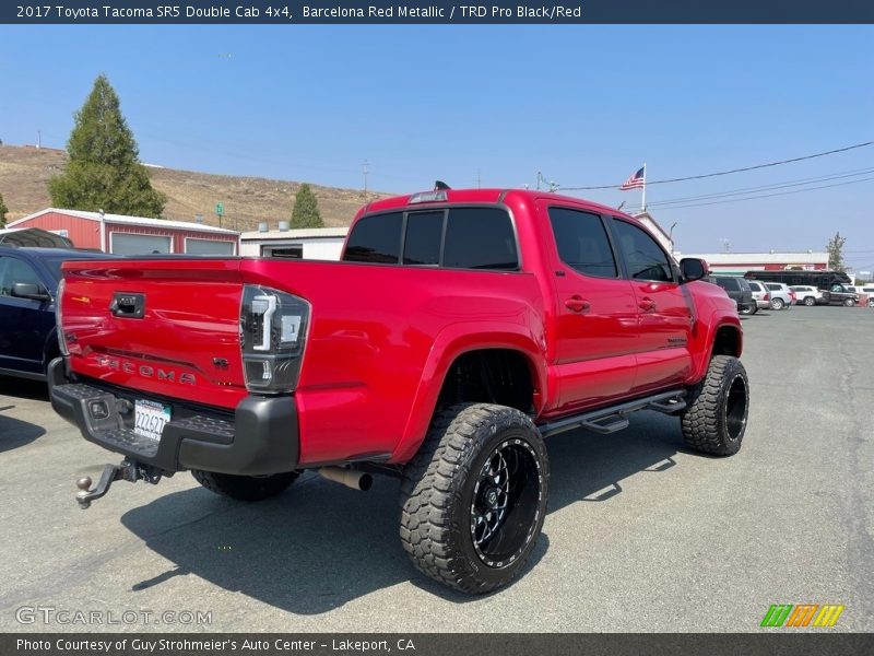 Barcelona Red Metallic / TRD Pro Black/Red 2017 Toyota Tacoma SR5 Double Cab 4x4
