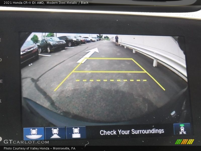 Modern Steel Metallic / Black 2021 Honda CR-V EX AWD