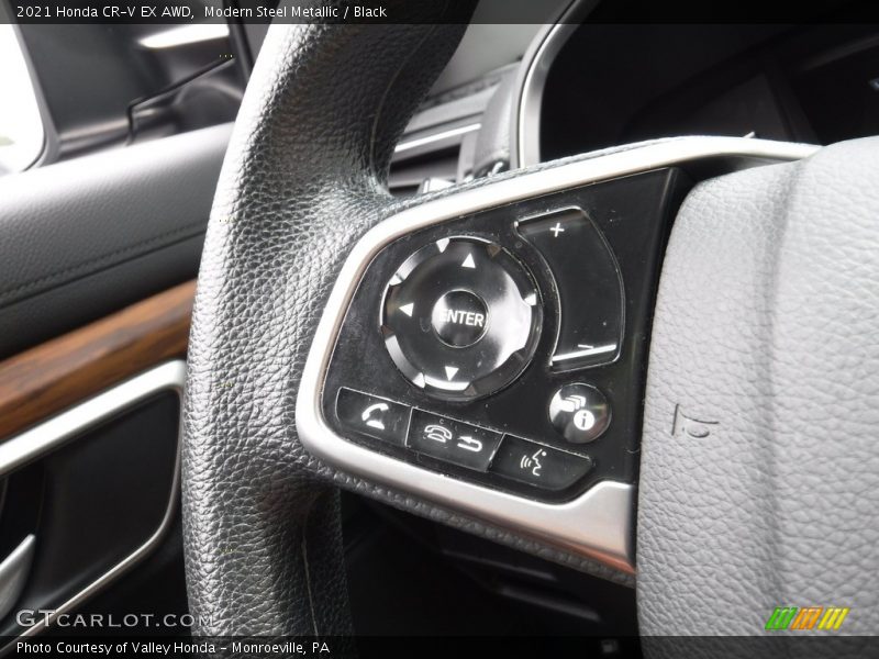 Modern Steel Metallic / Black 2021 Honda CR-V EX AWD