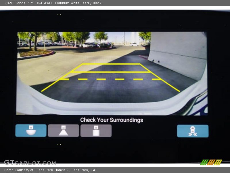 Platinum White Pearl / Black 2020 Honda Pilot EX-L AWD