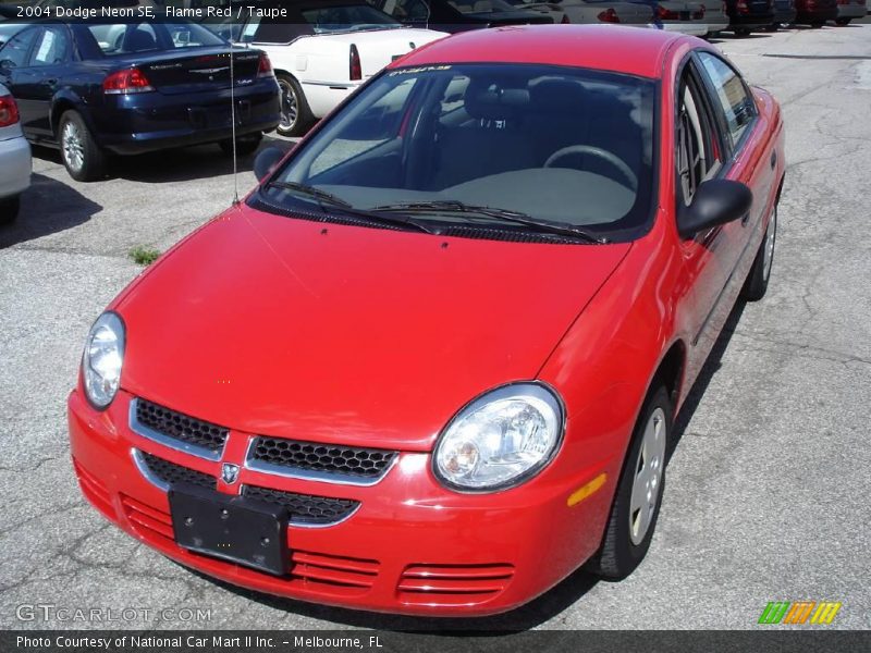 Flame Red / Taupe 2004 Dodge Neon SE