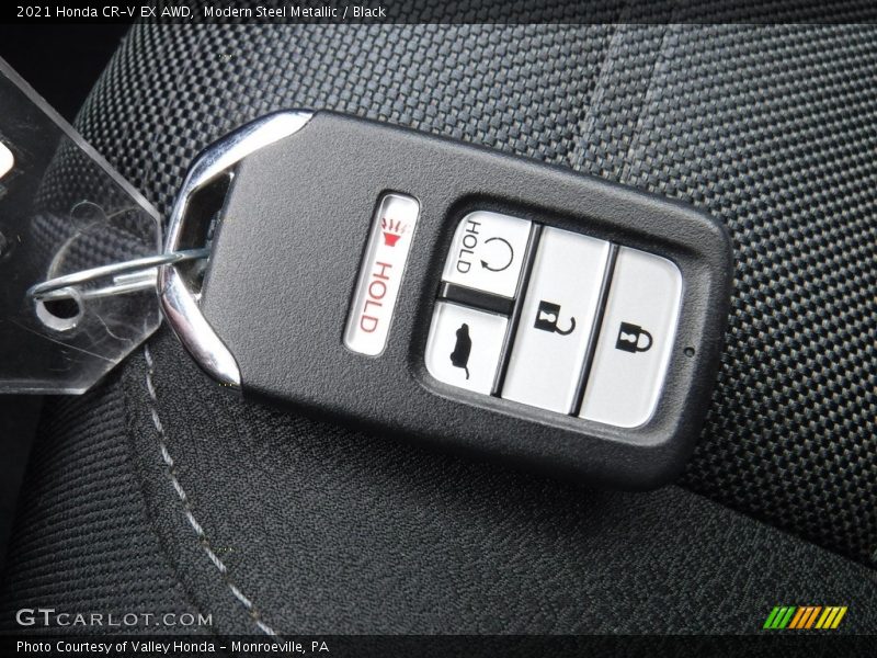 Modern Steel Metallic / Black 2021 Honda CR-V EX AWD