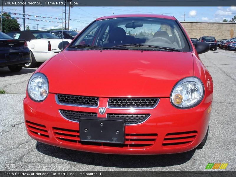 Flame Red / Taupe 2004 Dodge Neon SE